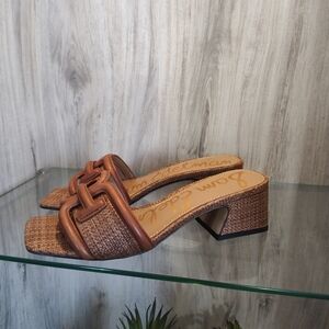 Sam Edelman Women's Waylon Block-Heel Slide Sandals SZ 7 New